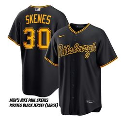 Men’s Nike (Large) Paul Skenes Pirates Black Jersey