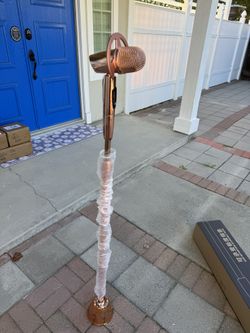 ► Adjustable Fake Microphone Prop Mic Stand w/ LED head and Round Base, can stand heavy use, Pink 50” to 72” Height Christmas Xmas Gift 