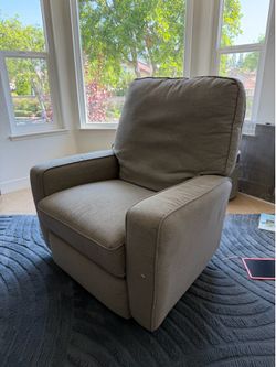 Grey Swivel Glider  Chair