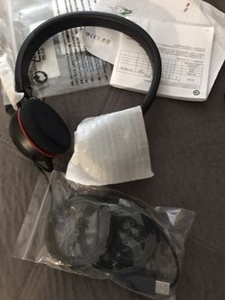Jabra Evolve 20 UC Stereo Wired Headset / Music Headphones (U.S. Retail Packaging), Black