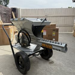 MUDMIXER Continuous Feed Portable Electric Concrete Cement Mixer 