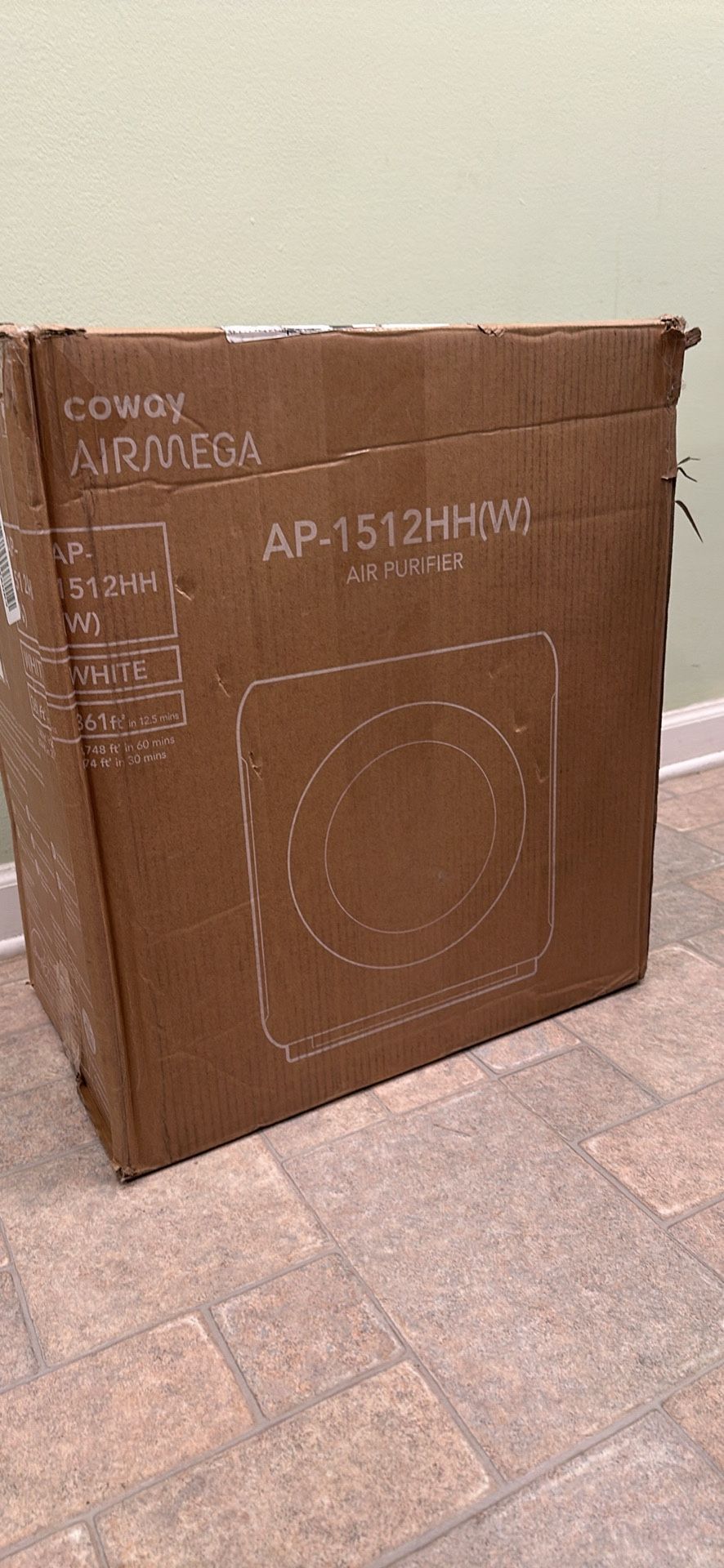 Coway Airmega AP-1512HH(W) True HEPA Purifier with Air Quality Monitoring, Auto, Timer, Filter Indic
