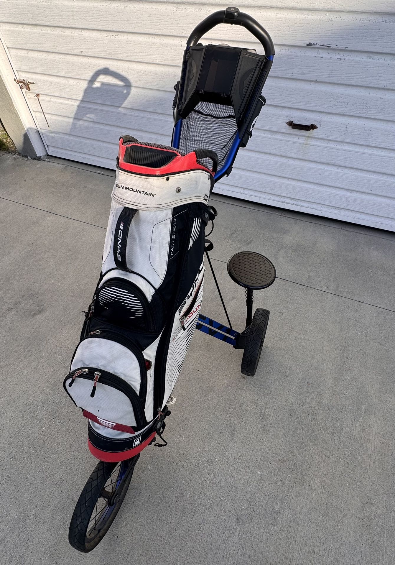Sun Mountain Speed Push Cart With -130 SYNC Bag and Seat