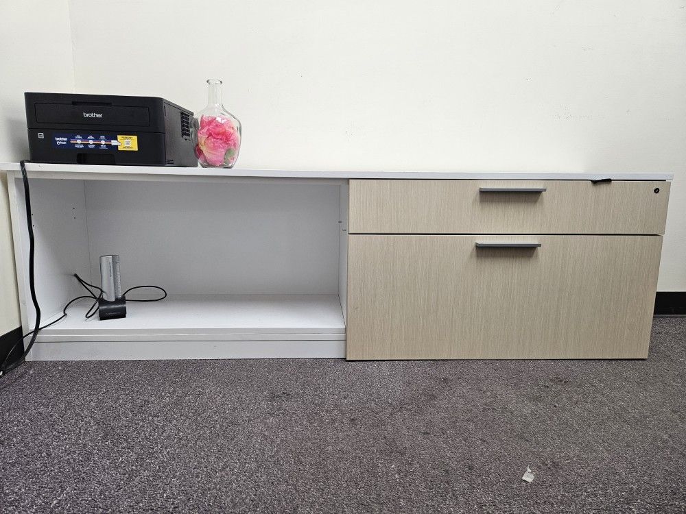 Credenza File Draw w/Overhead Filing Cabinet