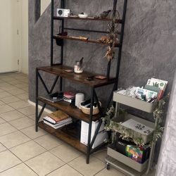 Pull Up Coffee Table And Coffee Rack/pantry Shelf