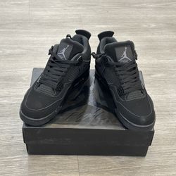 AIR JORDAN 4 RETRO BLACK/BLACK-LT GRAPHITE