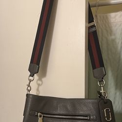 MARC JACOBS GOTHAM PEBBLED LEATHER BUCKET BAG 