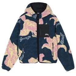 Stussy floral sherpa jacket size XS Mens