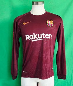 FC Barcelona NIKE 2017 Longsleeve Soccer 3rd Jersey FCB Men's  L