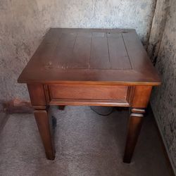 Pair Of Wooden End Tables