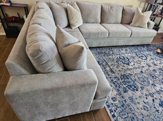 Used - Bonaterra Dove Laf Tux Sofa - Gray