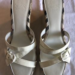 Burberry Patent Espadrille Slide NWOB SZ 40(9.5)