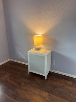 Night stand and lamp