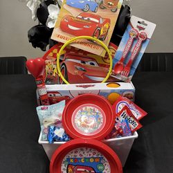 Disney Cars Valentines Basket