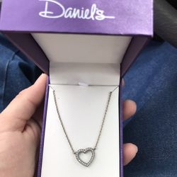 Daniels Heart Diamond Necklace 