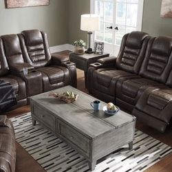 Game Zone Bark Power Reclining Living Room Set (Sofa, loveseat, Sectional options