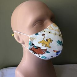 Cotton face mask with filter made in USA