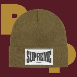 Supreme Woven Label Beanie