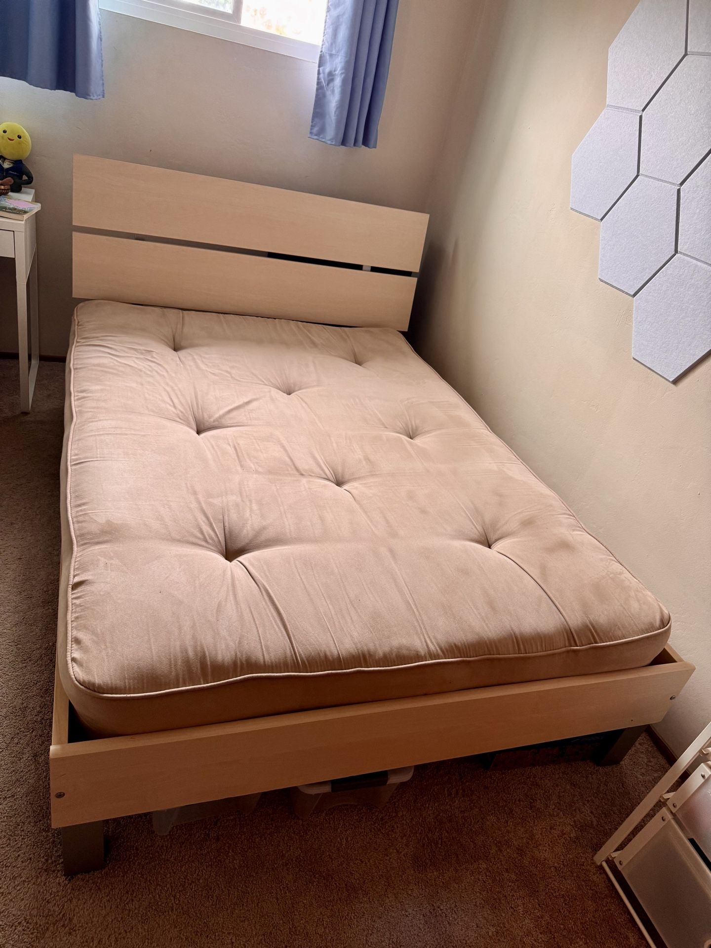 IKEA full size bed frame and mattress