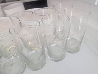 12-Piece Clear Glass Drinkware Set (6 Highballs & 6 Rocks Glasses)