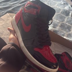 Air Jordan 1 Retro High OG-black/varsity Red -white