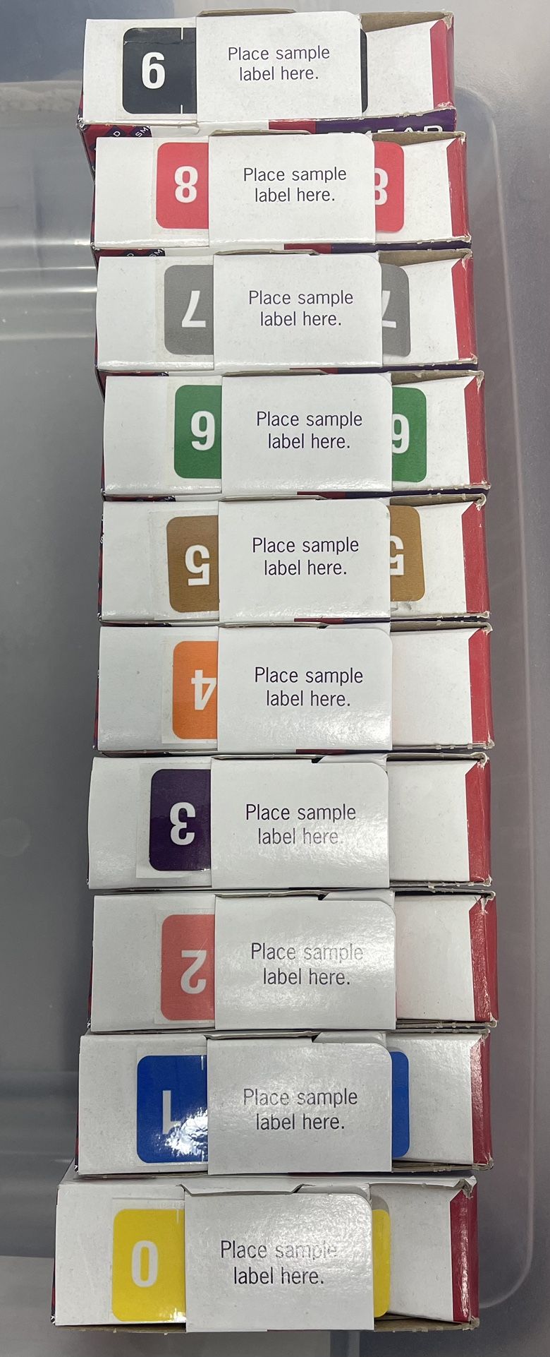 SMEAD Numeric Self Adhesive Labels