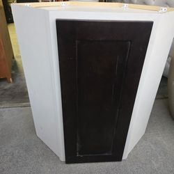 Corner wall upper kitchen cabinet