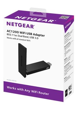 NETGEAR WiFi AC1200 USB 3.0 Adapter (A6210) | Dual Band Wireless Gigabit Speed Up to 1200 Mbps, Works with Any WiFi Router, for Windows PC