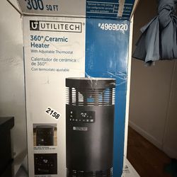 Utilitech 360 Degree Ceramic Heater 1500 Watts 300 Sq. Feet