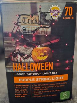 New in Box - Halloween Purple String Light Set
