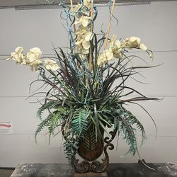Vintage Rustic Artificial Floral Arrangement