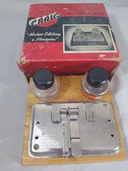 VINTAGE CRAIG 8-16 MM JUNIOR SPLICER w/ Original box
