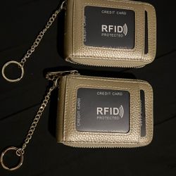 Wallets with Keychain - Gold
