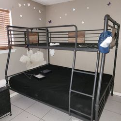 Bunk Beds For Sale As Is $70 No Mattress Needs To Be Unassemble One Rod In The Bottom Loose Is Fixing