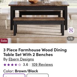 New Farmhouse Dining Table