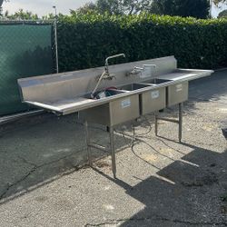 three Compartment Sink