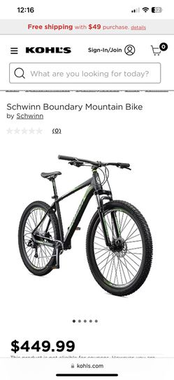 Schwinn Mountain Bike This bike fits riders 64 to 74 inch tall