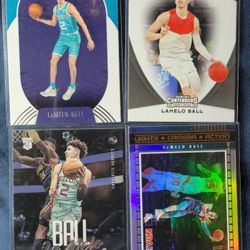 2020-21 Panini Hoops #223 14 LAMELO BALL RC Rookie Cards Lights Camera Action Holo Parallel Insert 4 Contenders Draft Picks 147 Chronicles Luminance 