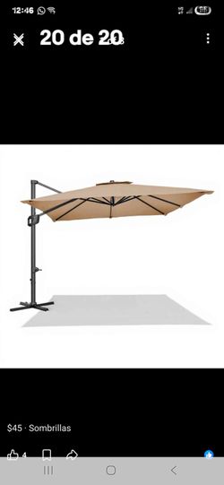 11 it's new in box patio umbrella with  base