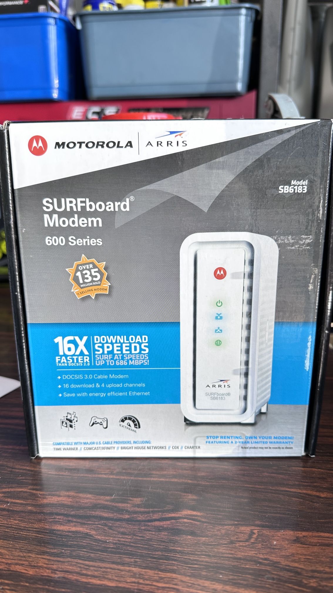 Useda Motorola ARRIS SURFboard Modem SB6183 DOCSIS 3.0 Cable Modem