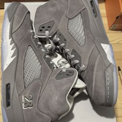 Jordan 5 Retro Wolf Grey 13m New  11.5 Otw 