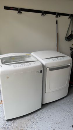 LG washer and gas dryer