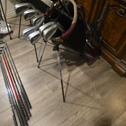 DUNLOP GOLF CLUBS W/ STANDBAG (12 CLUBS)