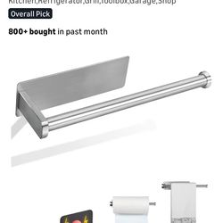 Paper Towel Holders Magnetic Steel Brushed Towel Roll