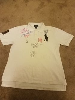 Polo Ralph Lauren shirt signed by champion bull fighters