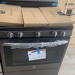 GE 30 in. 5.0 cu. ft. Range with Self-Cleaning Oven in Slate Y 