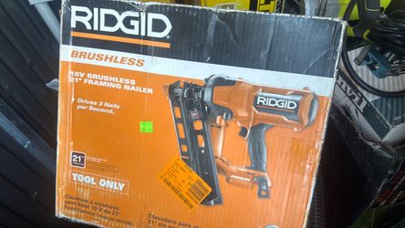 RIDGID 18V Brushless 21° Framing Nailer