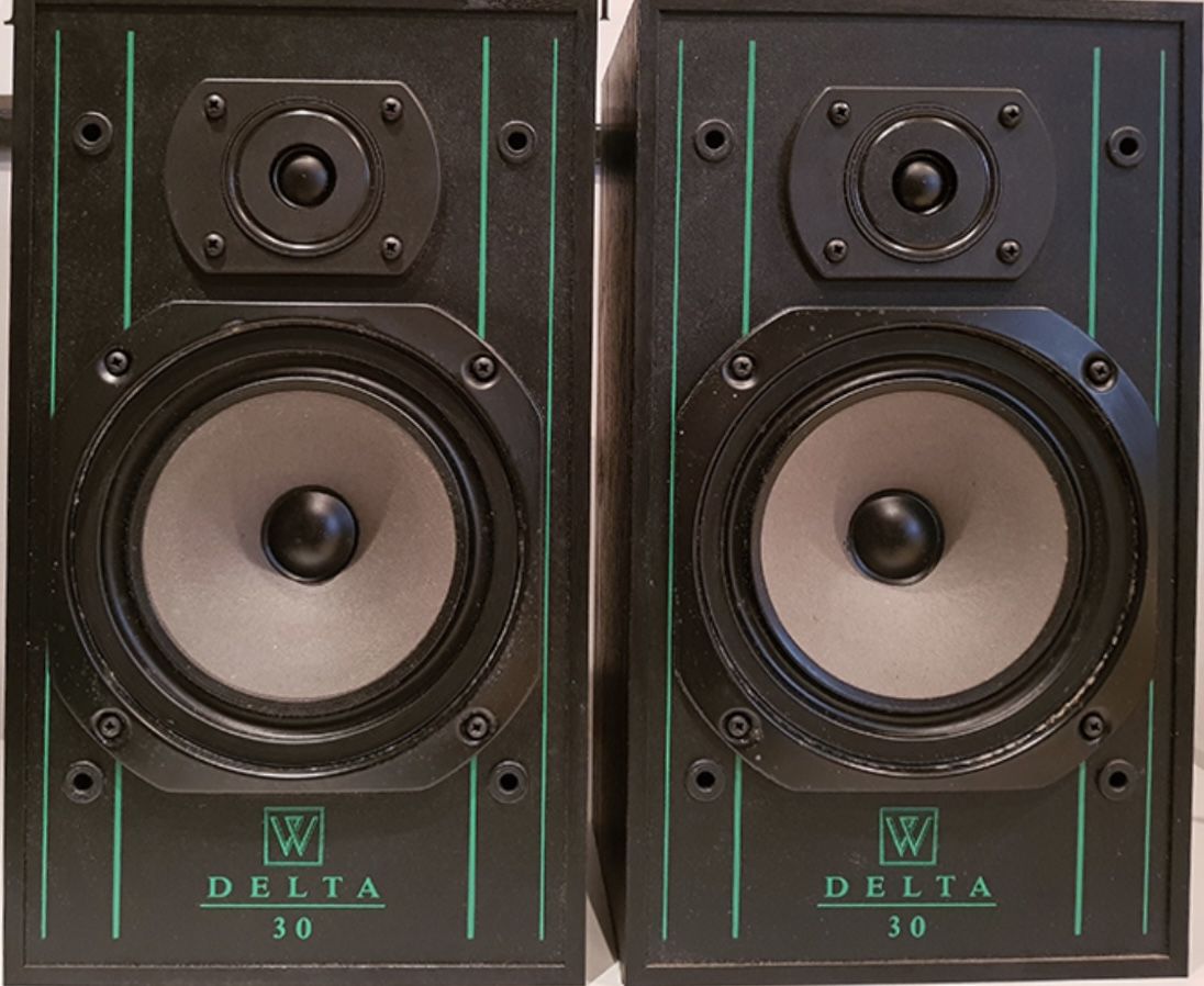 Wharfdale Delta 30 Bookshelf Speakers Plus Speaker Stands