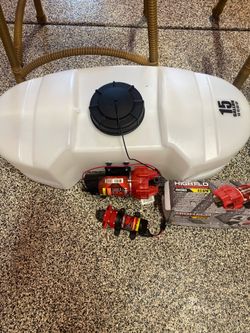 15 Gallon Sprayer Tank with High-Flo 4.5 GPM 12V Pump + Extra Pu