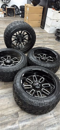 22x12 AMERICAN TRUXX OFF-ROAD WHEELS 8x170 + 35x12.50x22 TIRES 4) F-250 F-350 EXCURSION